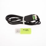 cable de datos y grabadora espía