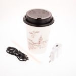 Cámara espías en vaso de café