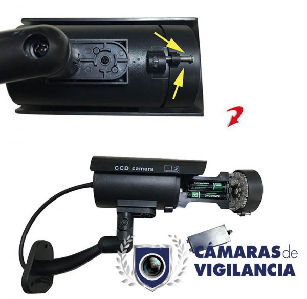 cámara cctv falsa seguridad