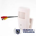 cámara oculta en detector de movimiento falso