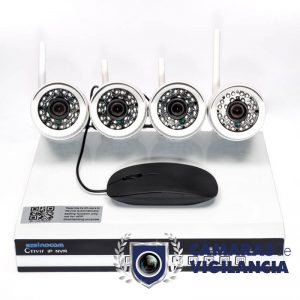 kit cctv 4 cámaras ip